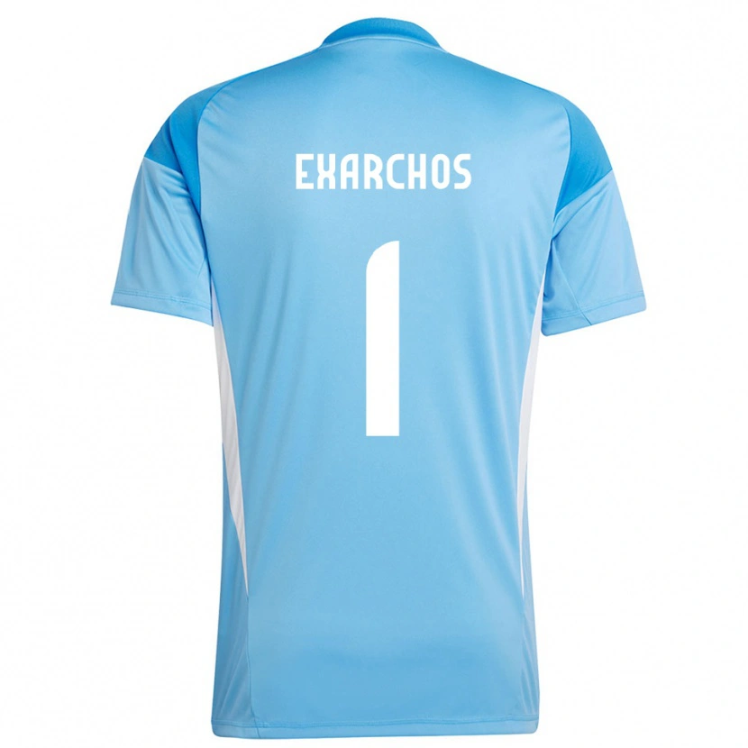 Danxen Kvinder Alexandros Exarchos #1 Dybe Himmel Blå Målmandstrøje 2025/26 Trøje T-shirt