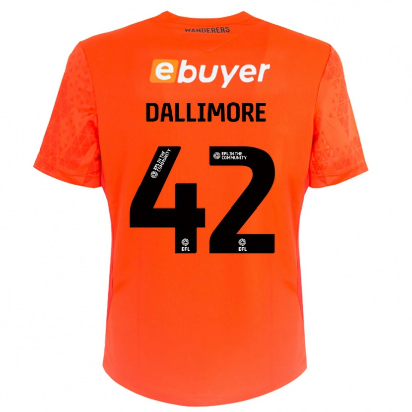 Danxen Kvinder Jack Dallimore #42 Appelsin Sort Målmandstrøje 2025/26 Trøje T-shirt