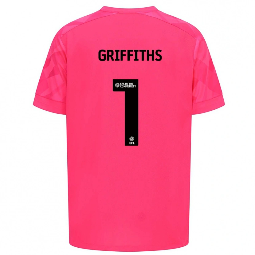 Danxen Kvinder Ewan Griffiths #1 Rose Pink Målmandstrøje 2025/26 Trøje T-shirt