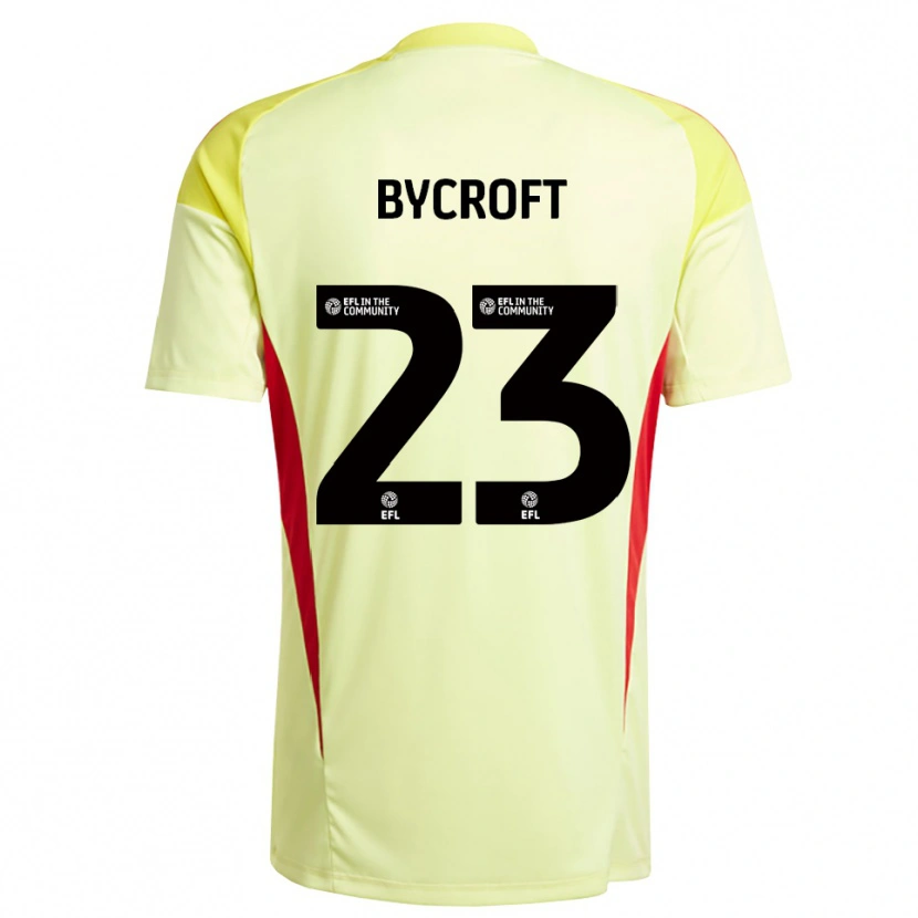 Danxen Kvinder Jack Bycroft #23 Lysegul Målmandstrøje 2025/26 Trøje T-shirt