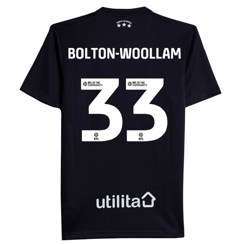 Danxen Kvinder Kacey Bolton-Woollam #33 Sort Hvid Målmandstrøje 2025/26 Trøje T-shirt