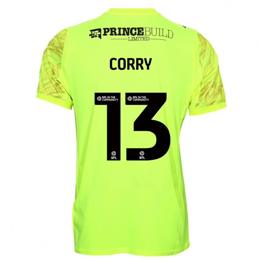 Danxen Kvinder Neive Corry #13 Fluorescerende Grøn Sort Målmandstrøje 2025/26 Trøje T-shirt