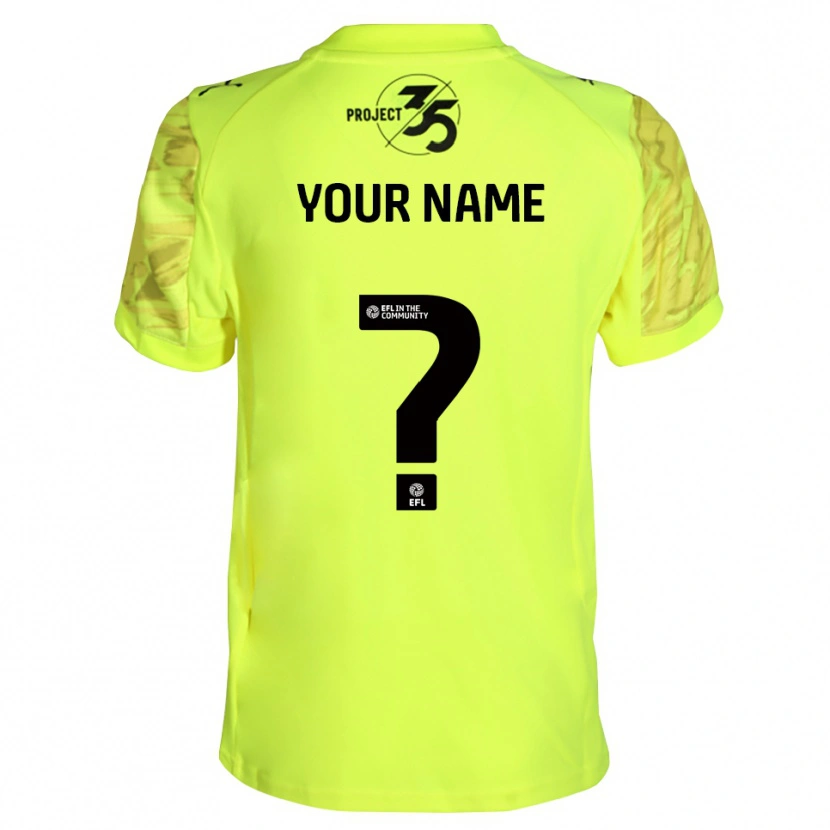 Danxen Kvinder Plymouth Argyle Fluorescerende Grøn Sort Målmandstrøje 2025/26 Trøje T-shirt
