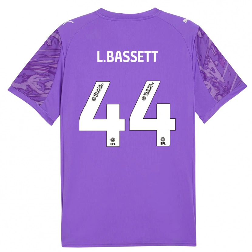 Danxen Kvinder Louis Bassett #44 Lilla Hvid Målmandstrøje 2025/26 Trøje T-shirt