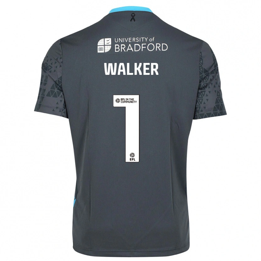 Danxen Kvinder Sam Walker #1 Sort Grå Målmandstrøje 2025/26 Trøje T-shirt