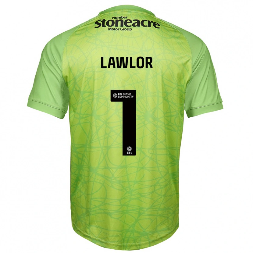 Danxen Kvinder Ian Lawlor #1 Lysegrøn Målmandstrøje 2025/26 Trøje T-shirt