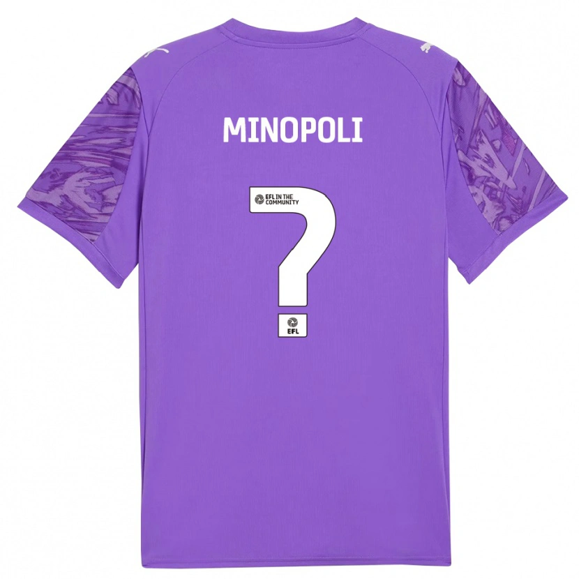 Danxen Kvinder Giovanni Minopoli #0 Lilla Rød Målmandstrøje 2025/26 Trøje T-shirt