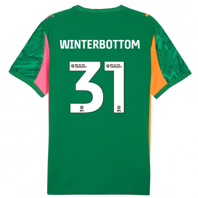 Danxen Kvinder Ben Winterbottom #31 Grøn Pink Målmandstrøje 2025/26 Trøje T-shirt