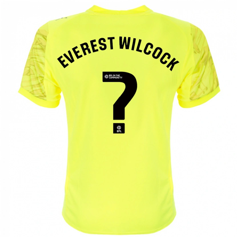 Danxen Kvinder Tom Everest Wilcock #0 Gul Sort Målmandstrøje 2025/26 Trøje T-shirt