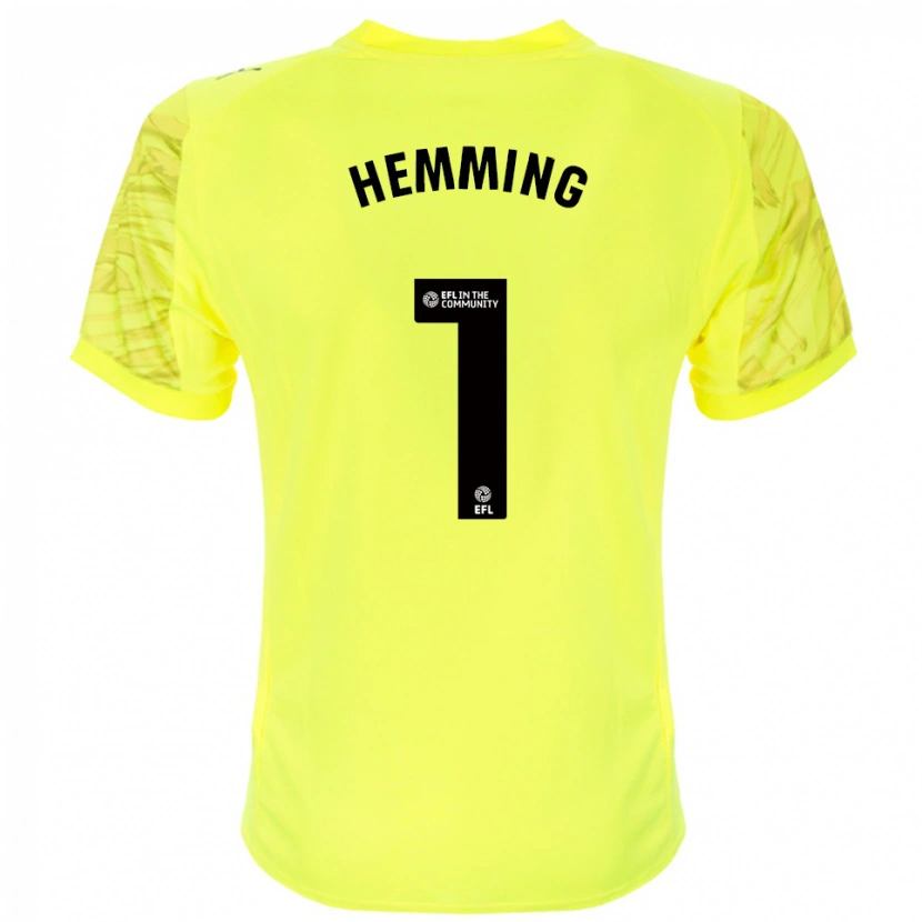 Danxen Kvinder Zach Hemming #1 Gul Sort Målmandstrøje 2025/26 Trøje T-shirt