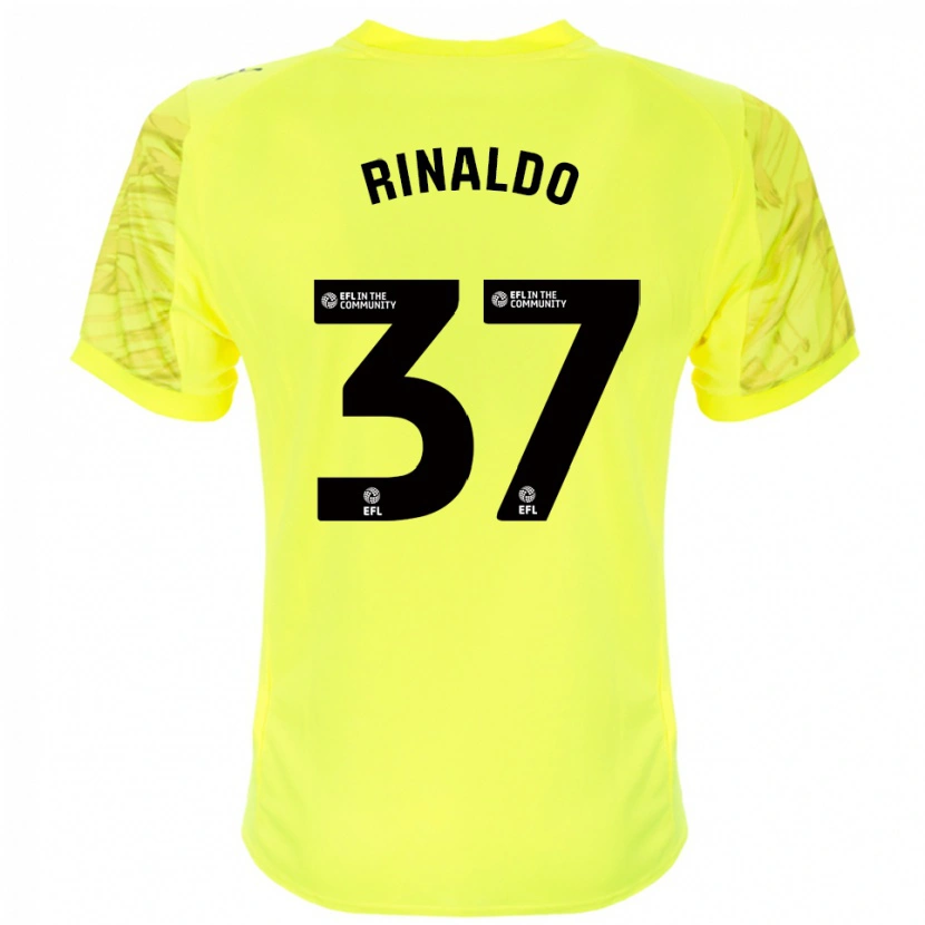 Danxen Kvinder Ashton Rinaldo #37 Gul Sort Målmandstrøje 2025/26 Trøje T-shirt