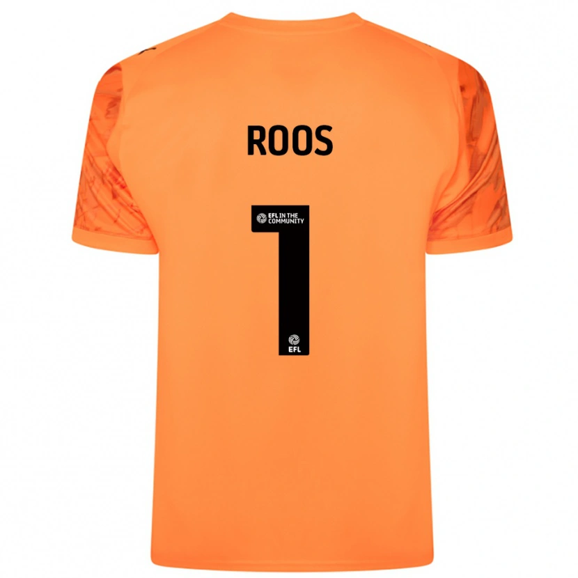 Danxen Kvinder Kelle Roos #1 Appelsin Sort Målmandstrøje 2025/26 Trøje T-shirt