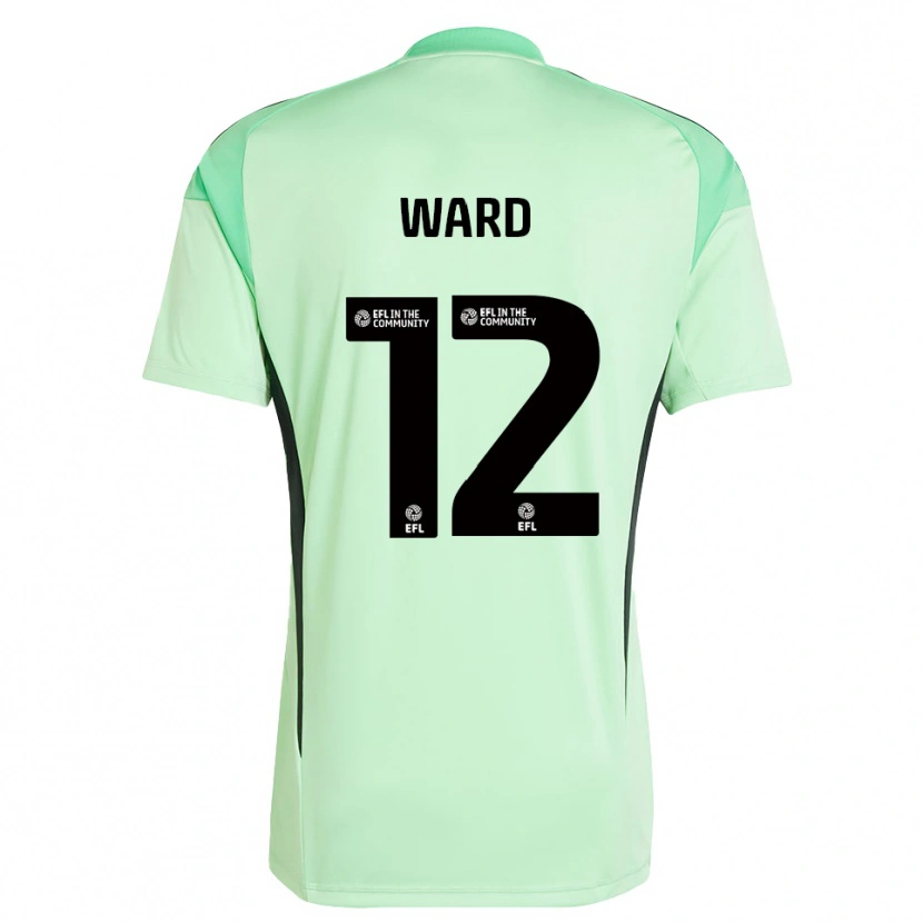 Danxen Kvinder Lewis Ward #12 Lys Grøn Sort Målmandstrøje 2025/26 Trøje T-shirt