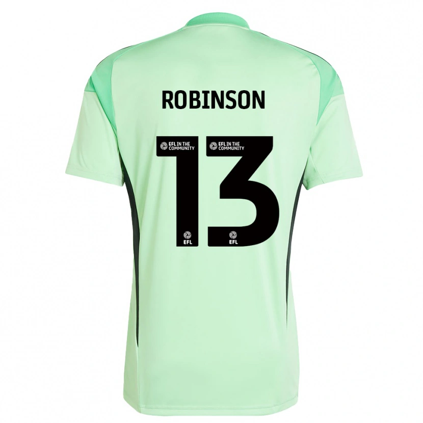 Danxen Kvinder Anton Robinson #13 Lys Grøn Sort Målmandstrøje 2025/26 Trøje T-shirt