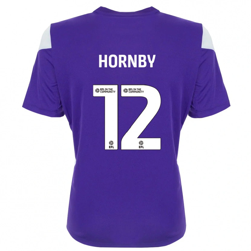 Danxen Kvinder Sam Hornby #12 Lilla Hvid Målmandstrøje 2025/26 Trøje T-shirt