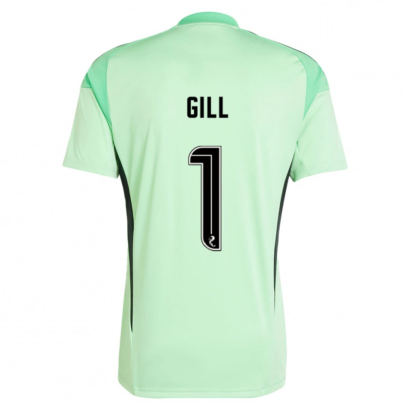 Danxen Kvinder Marcus Gill #1 Lys Grøn Sort Målmandstrøje 2025/26 Trøje T-shirt