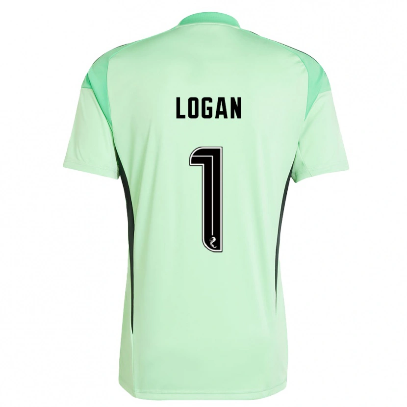 Danxen Kvinder Chloe Logan #1 Lys Grøn Sort Målmandstrøje 2025/26 Trøje T-shirt
