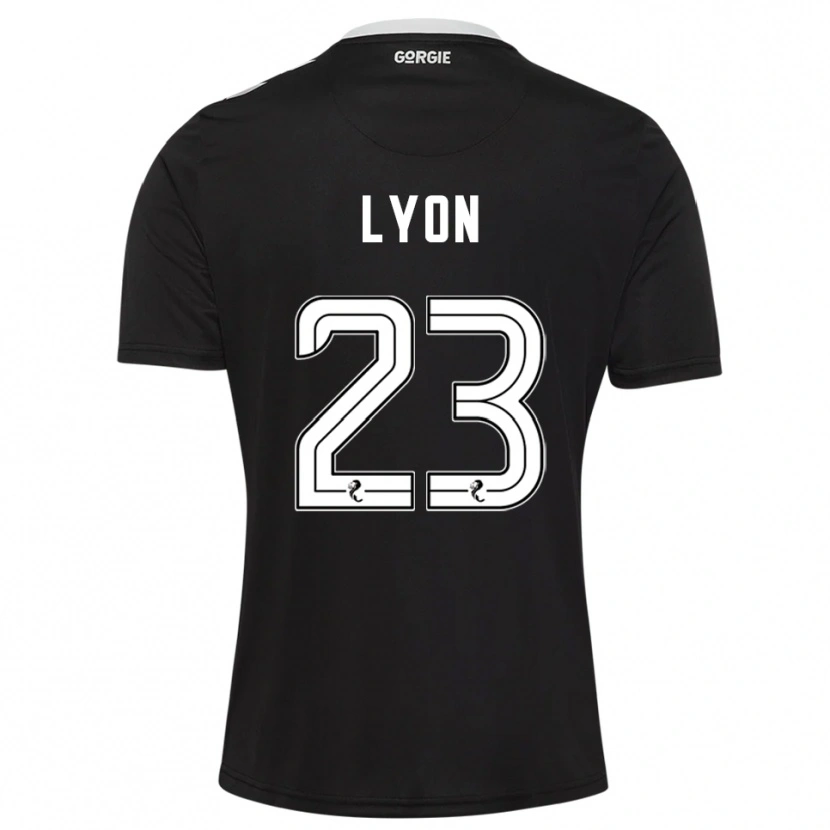 Danxen Kvinder Jack Lyon #23 Sort Bordeaux Målmandstrøje 2025/26 Trøje T-shirt