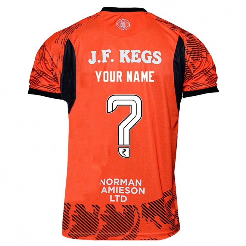 Danxen Kvinder Dundee United Appelsin Sort Målmandstrøje 2025/26 Trøje T-shirt