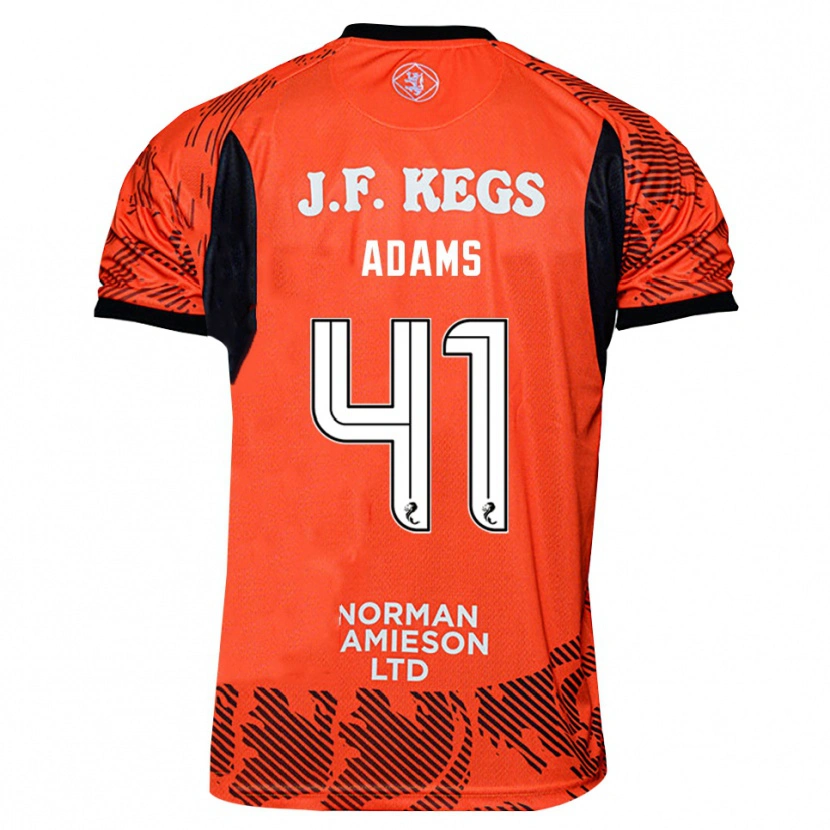 Danxen Kvinder Ruairidh Adams #41 Appelsin Sort Målmandstrøje 2025/26 Trøje T-shirt