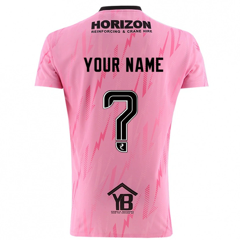 Danxen Kvinder Falkirk FC Pink Sort Målmandstrøje 2025/26 Trøje T-shirt