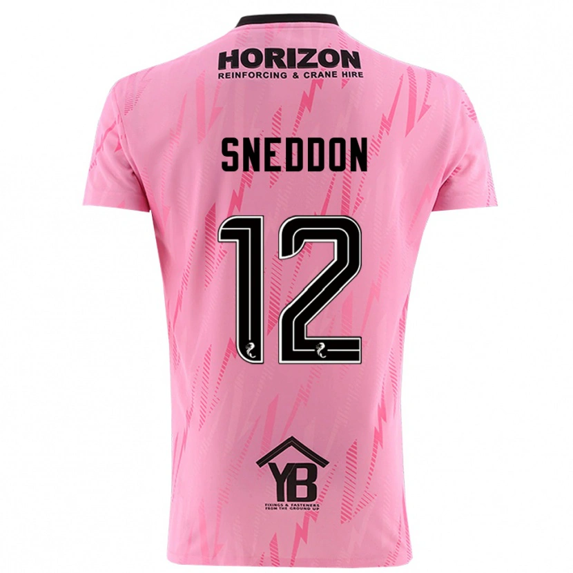 Danxen Kvinder Jamie Sneddon #12 Pink Sort Målmandstrøje 2025/26 Trøje T-shirt