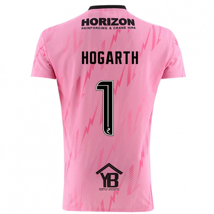 Danxen Kvinder Nicky Hogarth #1 Pink Sort Målmandstrøje 2025/26 Trøje T-shirt
