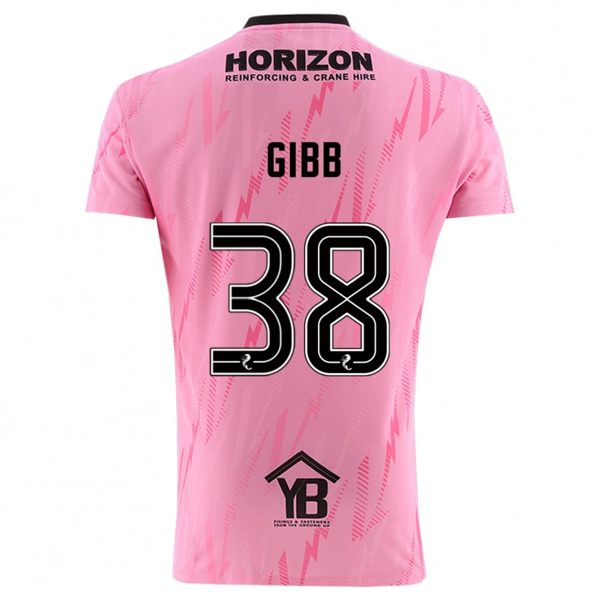 Danxen Kvinder Thomas Gibb #38 Pink Sort Målmandstrøje 2025/26 Trøje T-shirt