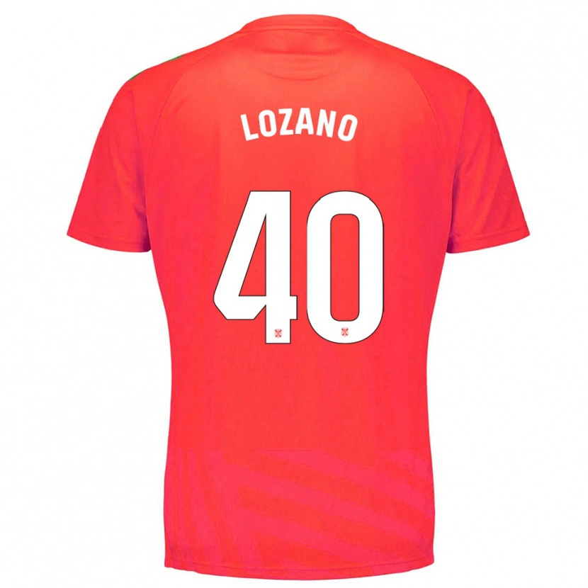 Danxen Kvinder Gabriel Lozano #40 Rød Hvid Målmandstrøje 2025/26 Trøje T-shirt