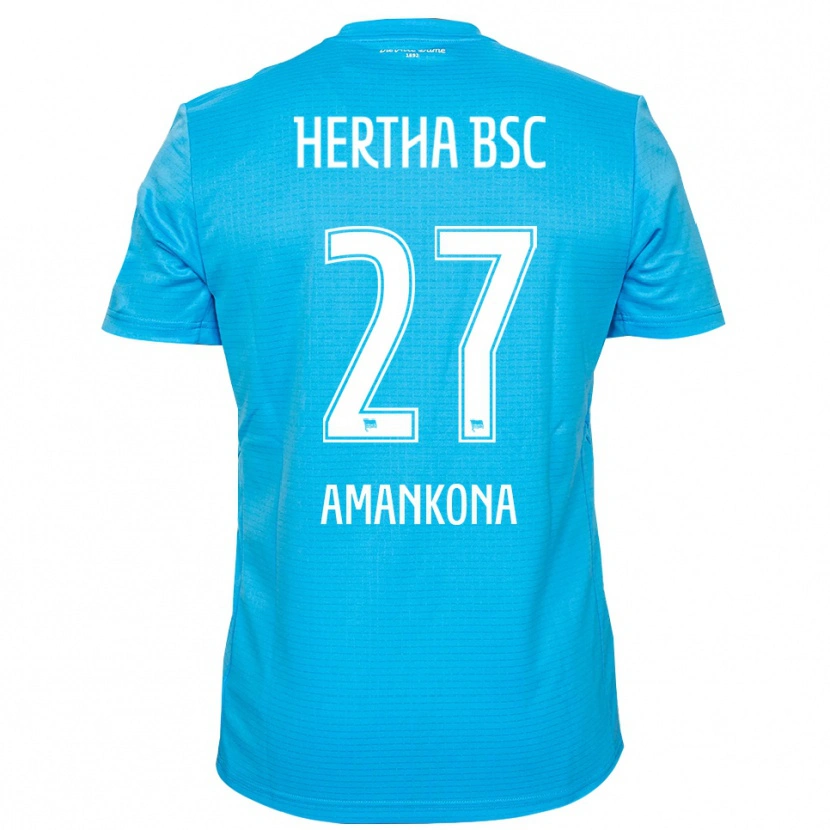 Danxen Kvinder Nash-Daniel Amankona #27 Lyseblå Hvid Målmandstrøje 2025/26 Trøje T-shirt