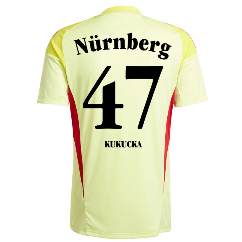 Danxen Kvinder Michal Kukucka #47 Gul Sort Målmandstrøje 2025/26 Trøje T-shirt