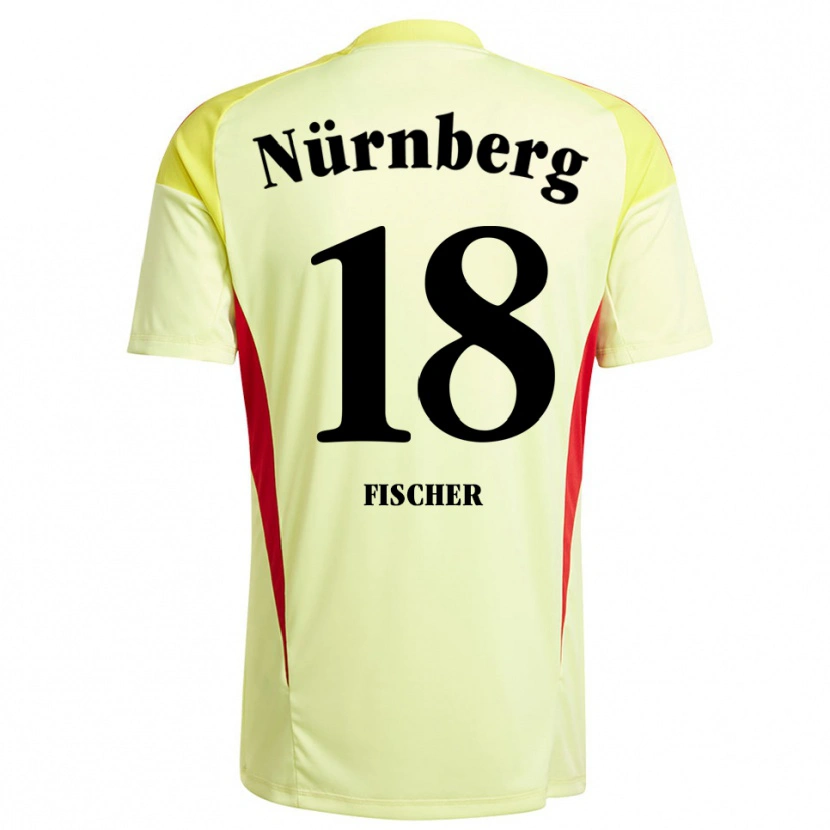Danxen Kvinder Jonas Fischer #18 Gul Sort Målmandstrøje 2025/26 Trøje T-shirt
