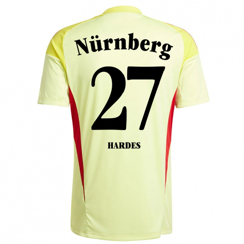 Danxen Kvinder Aaron Hardes #27 Gul Sort Målmandstrøje 2025/26 Trøje T-shirt