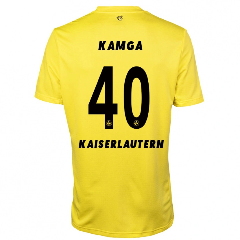 Danxen Kvinder Enis Kamga #40 Gul Sort Målmandstrøje 2025/26 Trøje T-shirt