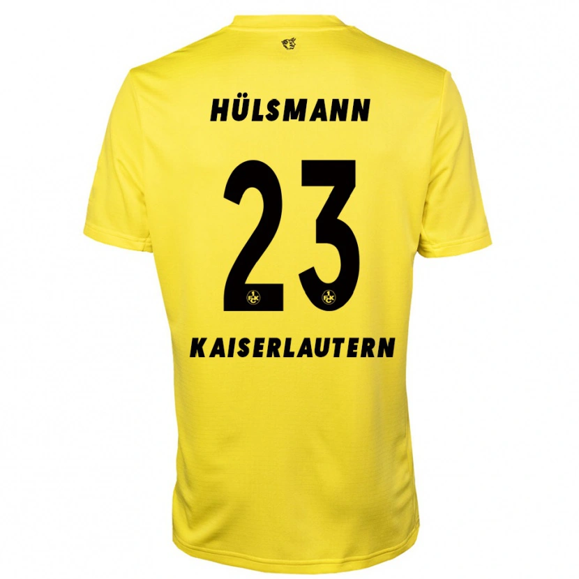 Danxen Kvinder Randy Hülsmann #23 Gul Sort Målmandstrøje 2025/26 Trøje T-shirt
