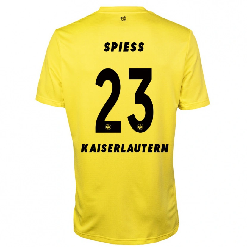 Danxen Kvinder Louis Spieß #23 Gul Sort Målmandstrøje 2025/26 Trøje T-shirt