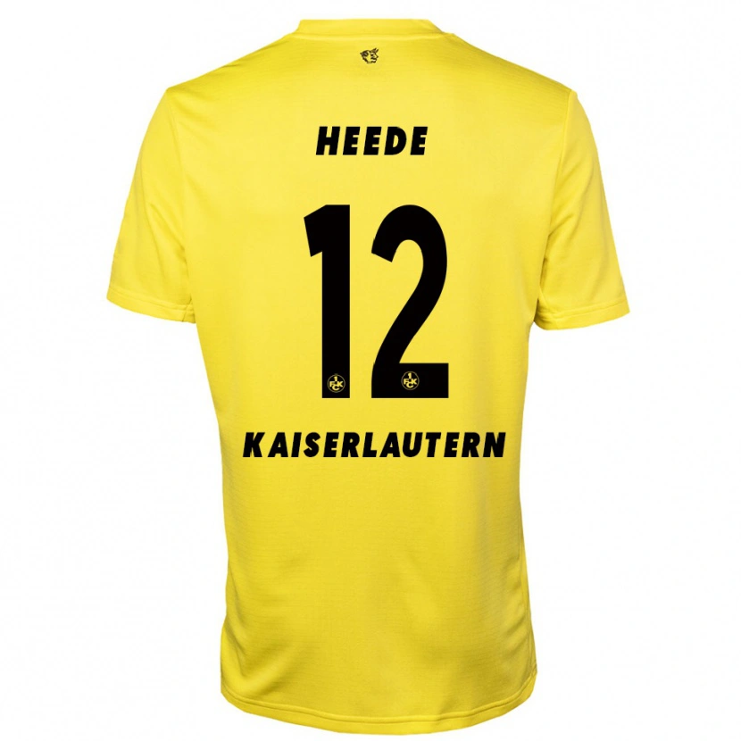 Danxen Kvinder Jannis Heede #12 Gul Sort Målmandstrøje 2025/26 Trøje T-shirt