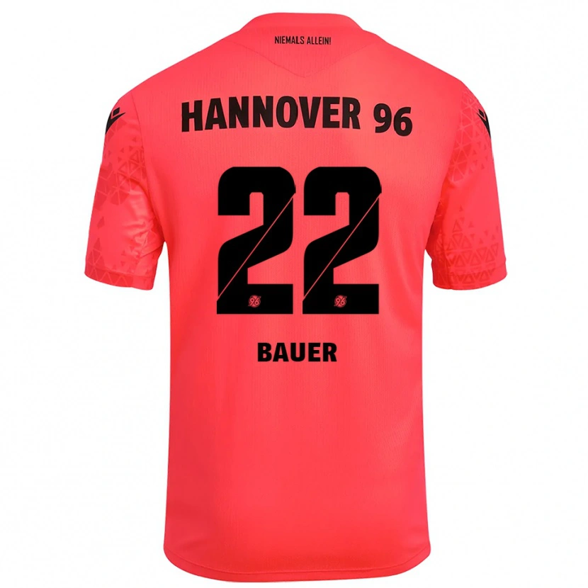 Danxen Kvinder Elias Bauer #22 Rød Sort Målmandstrøje 2025/26 Trøje T-shirt