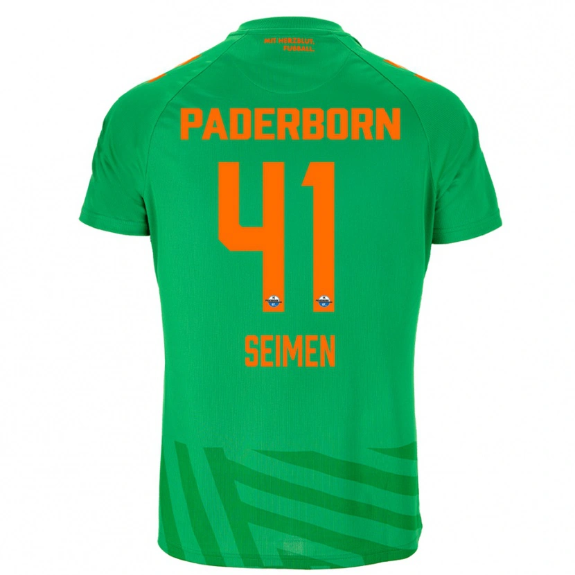 Danxen Kvinder Dennis Seimen #41 Grøn Orange Målmandstrøje 2025/26 Trøje T-shirt