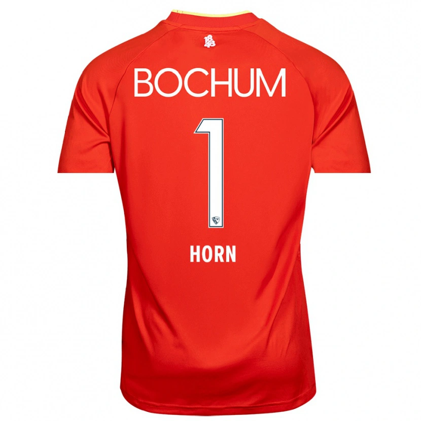Danxen Kvinder Timo Horn #1 Rød Hvid Målmandstrøje 2025/26 Trøje T-shirt