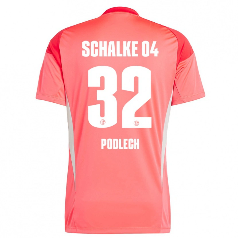 Danxen Kvinder Luca Podlech #32 Koralrød Målmandstrøje 2025/26 Trøje T-shirt