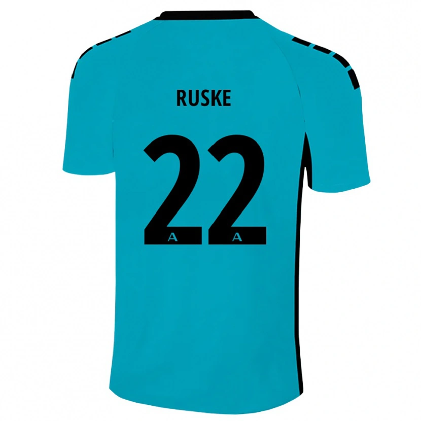 Danxen Kvinder Neo Ruske #22 Cyan Målmandstrøje 2025/26 Trøje T-shirt