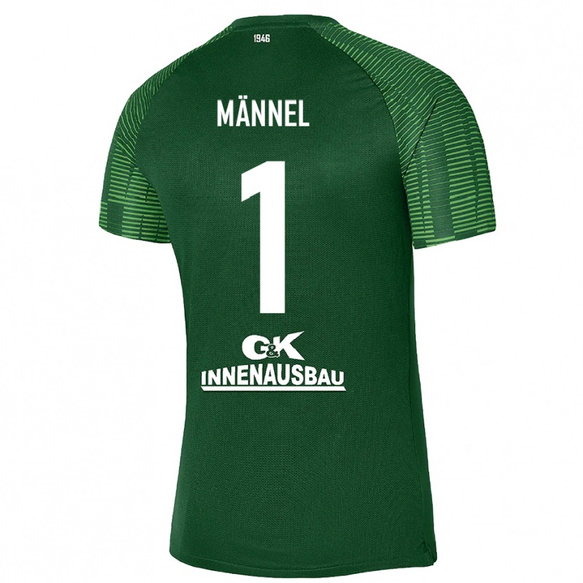 Danxen Kvinder Martin Männel #1 Dybe Grøn Sort Målmandstrøje 2025/26 Trøje T-shirt