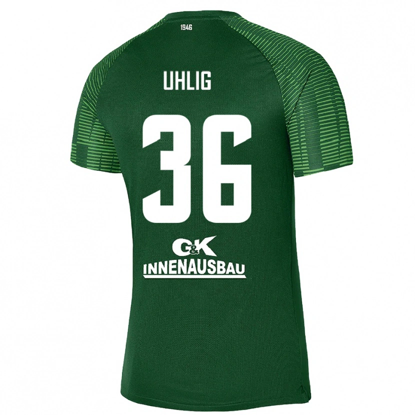 Danxen Kvinder Max Uhlig #36 Dybe Grøn Sort Målmandstrøje 2025/26 Trøje T-shirt