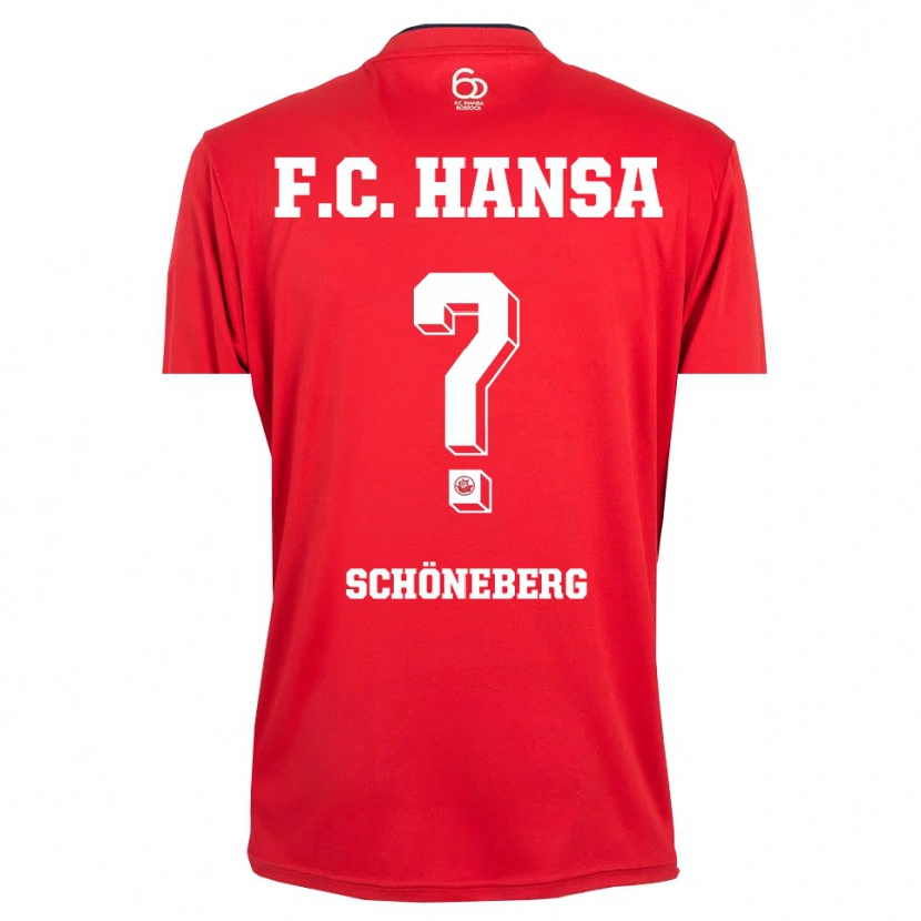 Danxen Kvinder Tom Schöneberg #0 Rød Hvid Målmandstrøje 2025/26 Trøje T-shirt