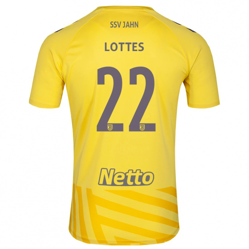 Danxen Kvinder Benjamin Lottes #22 Gul Grå Målmandstrøje 2025/26 Trøje T-shirt