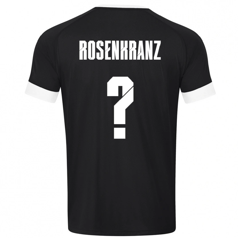Danxen Kvinder Colin Rosenkranz #0 Sort Hvid Målmandstrøje 2025/26 Trøje T-shirt