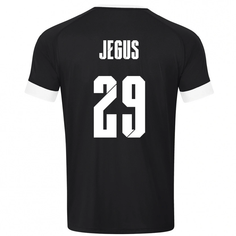 Danxen Kvinder Leonard Jegus #29 Sort Hvid Målmandstrøje 2025/26 Trøje T-shirt