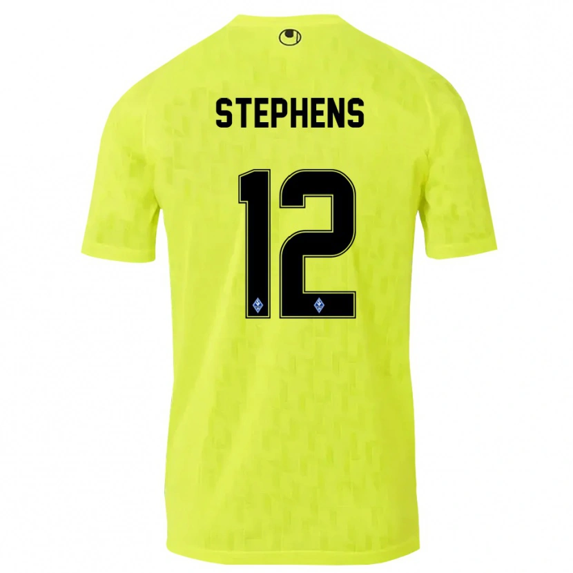 Danxen Kvinder Kaden Stephens #12 Gul Sort Målmandstrøje 2025/26 Trøje T-shirt
