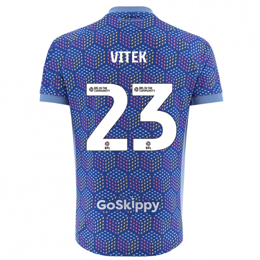 Danxen Kvinder Radek Vítek #23 Blå Sort Målmandstrøje 2025/26 Trøje T-shirt